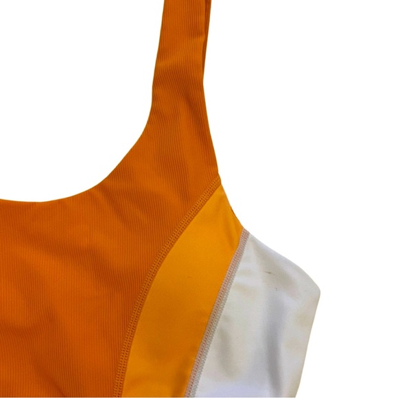 Wilo Orange & White Activewear Sports Bra – Size Medium - Picture 3 of 8